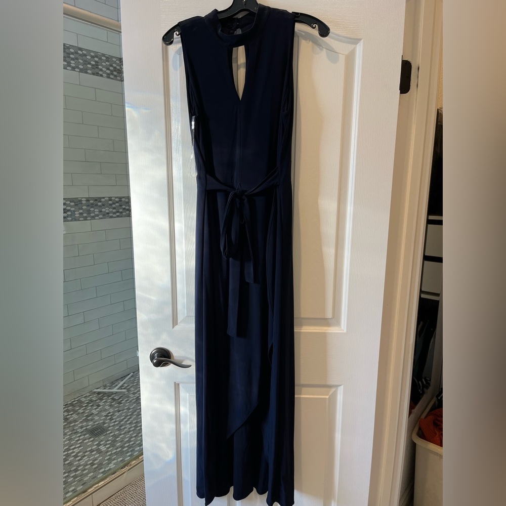 Frank Lyman long Navy dress worn once